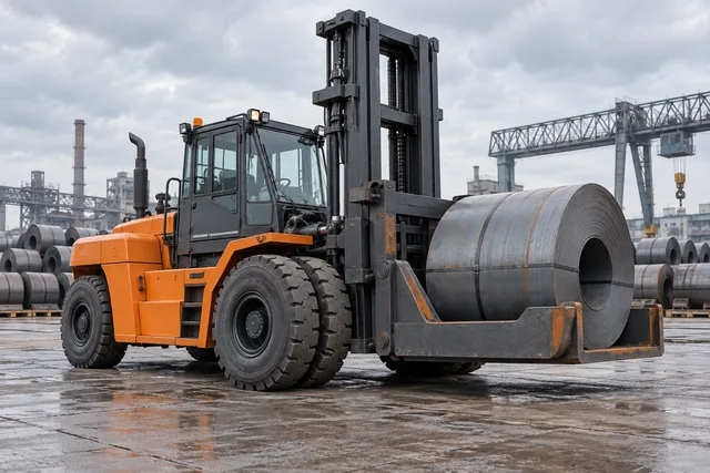 Generic heavy-duty forklift category illustration